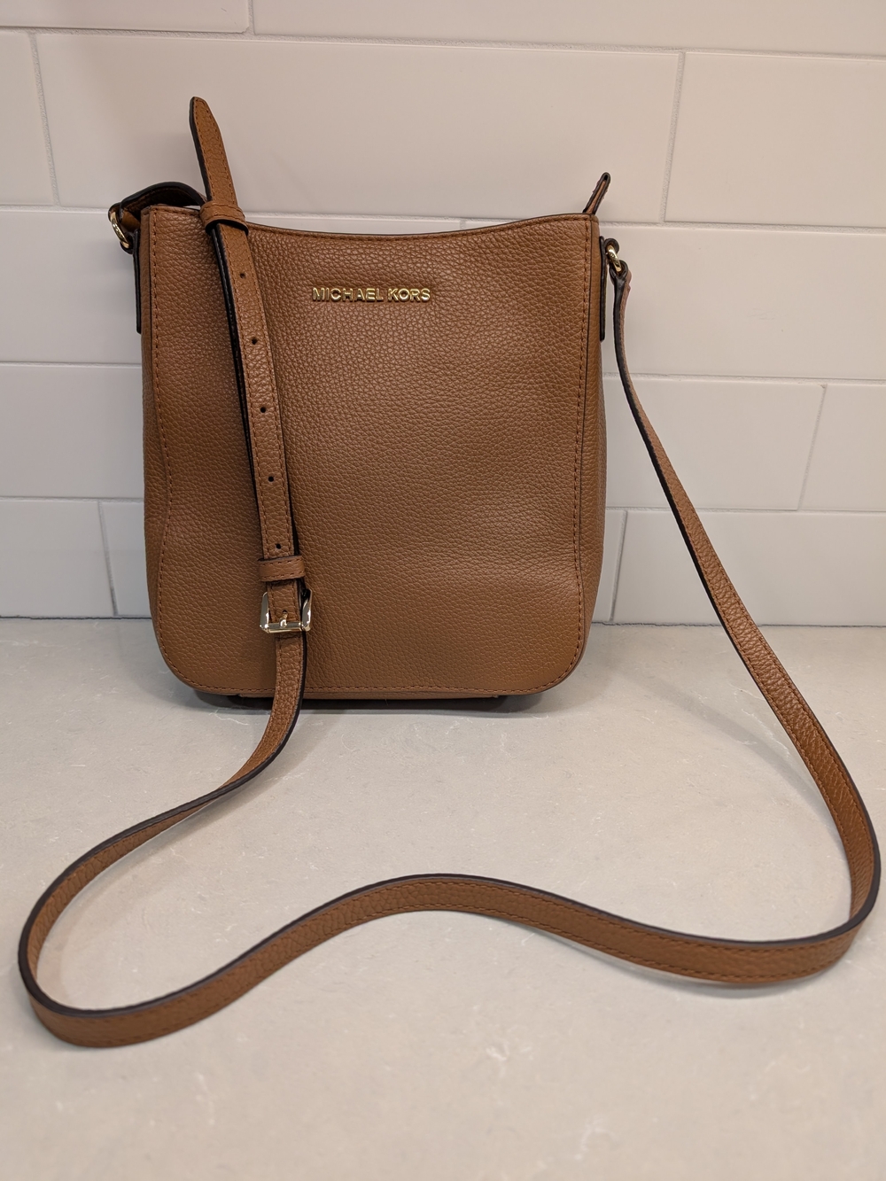 Michael Kors Tan Pebble Leather Crossbody
